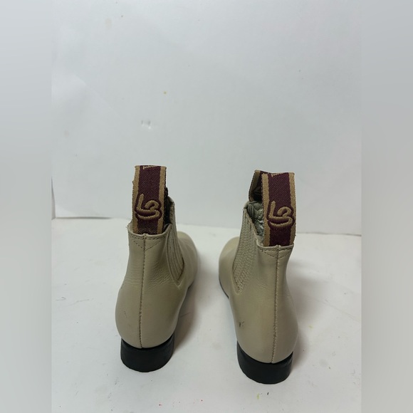 La Barca Youth Toddler Ankle Boots 8.5 Color Bone Leather Botines Charros Joven - Picture 5 of 10